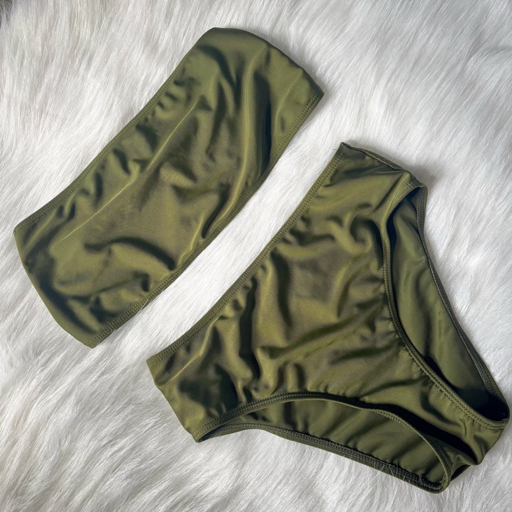 Olive Green Bikini Set